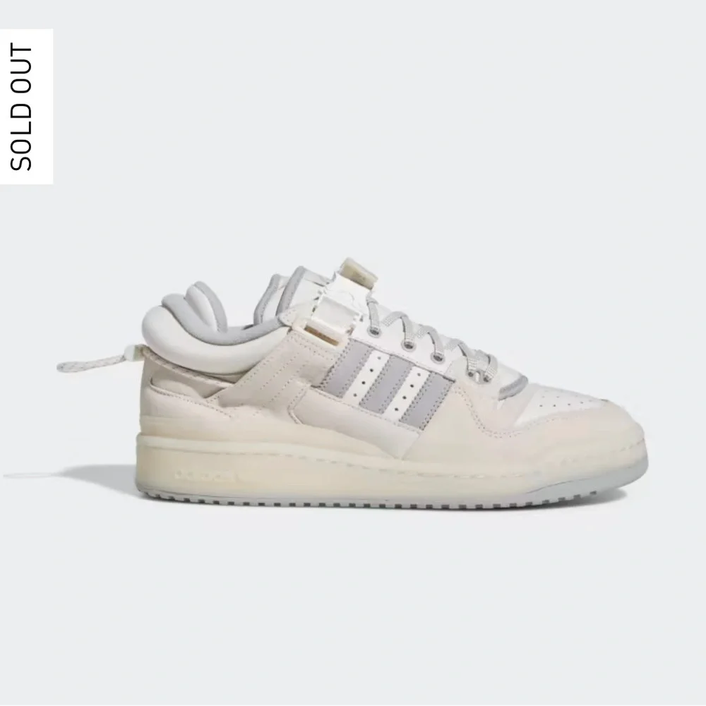 Adidas X Bad Bunny - LAST Forum Low "White" Sneakers - Picture 1 of 9